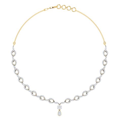Buy Elean Interlinked Diamond Necklace Online Caratlane