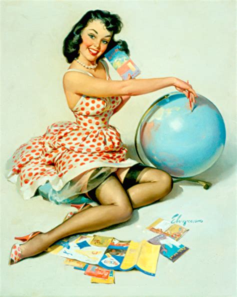 Gil Elvgren Painting Detail