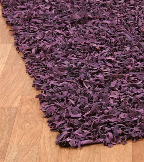 This Purple Leather Rug Is Unique For Your Modern Contemporary Home Decor Purple Shag Rug