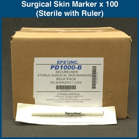 Secureline Surgical Skin Marker Pd1000 B 100 Sterile Markers
