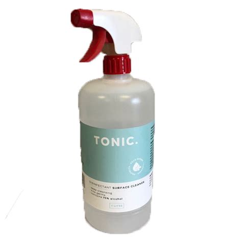 1l Tonic Disinfect Alcohol Surface Cleaner With Spray Trigger King Ppe