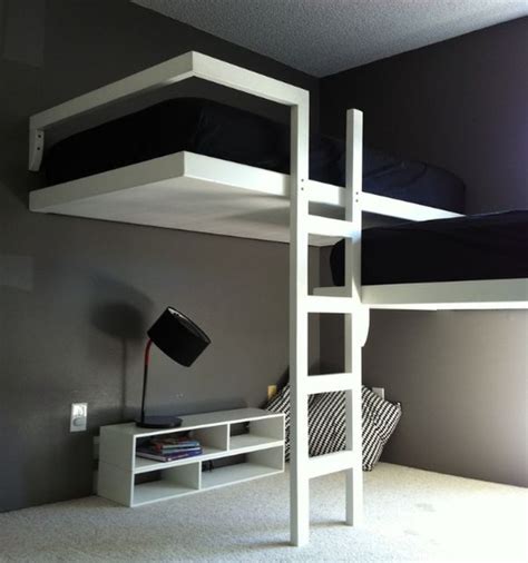 Adult Loft Bed With Desks A Solution To Optimize The Space Homesfeed