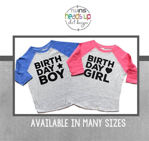 Twin Birthday Shirts Boy Toddler Girl Birthday Twin Tshirts Etsy