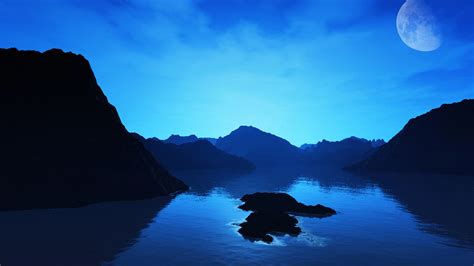 Amazing Blue Landscape 1920 X 1080 Hdtv 1080p Wallpaper