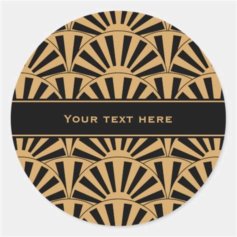 Art Deco Stickers And Labels Zazzle Uk