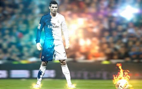 1280x800 Ronaldo Standing And Fire Shot 1280x800 Resolution Wallpaper