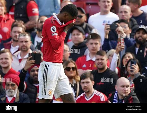 Manchester Uniteds Marcus Rashford Is Substituted After Picking Up An