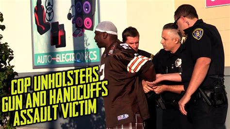 Copwatch Cops Handcuff Victim Of Assault Alleged Suspect Id D Arrested Youtube