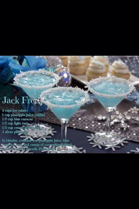 This great jack frost recipe is made with jack daniel's whiskey, peppermint schnapps. Jack Frost Martini!! 🍸 | Yummy drinks, Christmas drinks ...