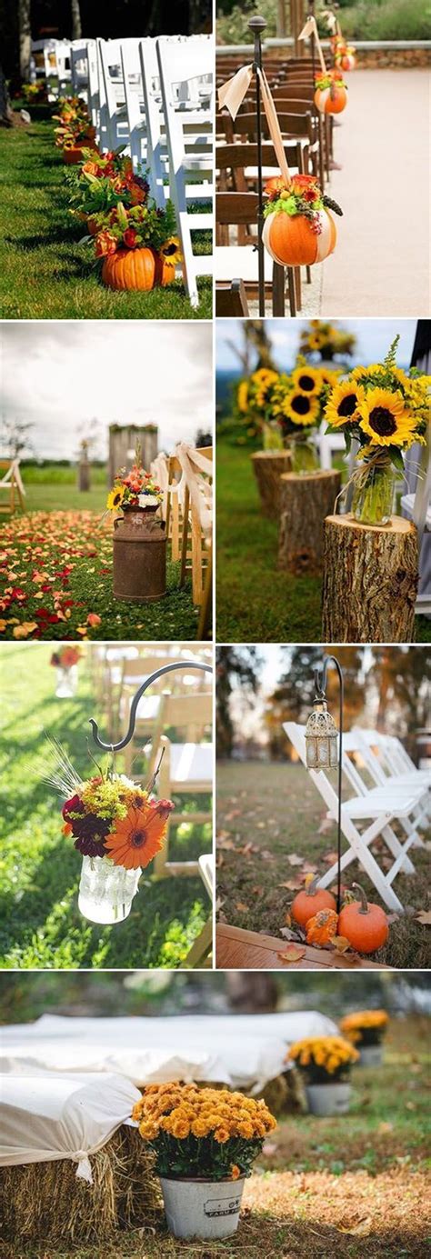Fall In Love With These 50 Great Fall Wedding Ideas Wedding Decorations Wedding Flowers