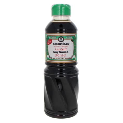 Buy Kikkoman Reduced Salt Vegan Soy Sauce 500ml Satsuki