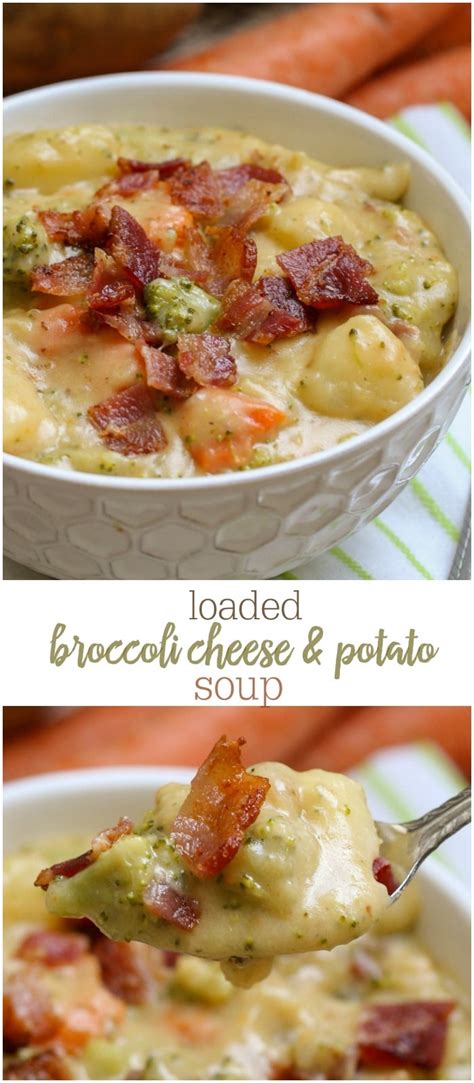 Loaded Broccoli Potato Cheese Soup Recipe Video Lil Luna