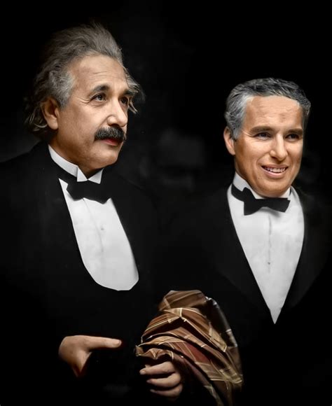 Restored And Colorized This Photo Of Albert Einstein And Charlie