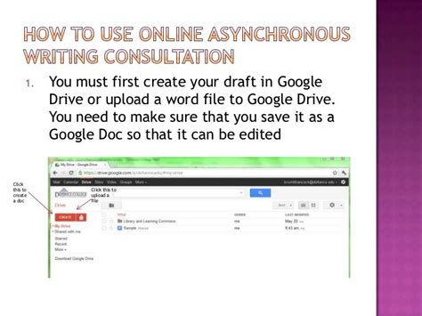 How To Use Online Asynchronous Writing Consultation Revised