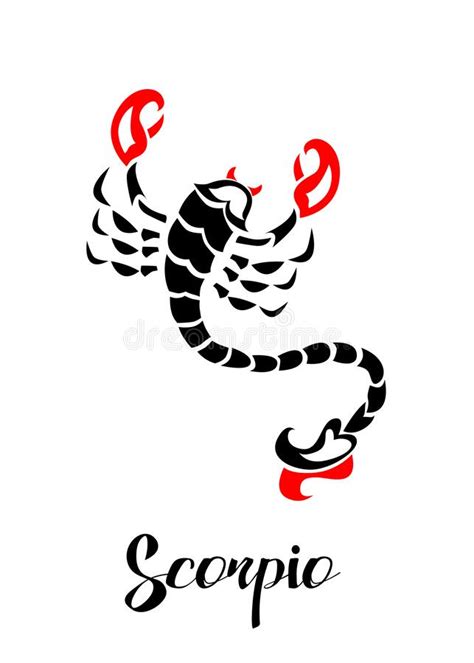 The Scorpio Zodiac 5 Stock Vector Illustration Of Vector 243912547