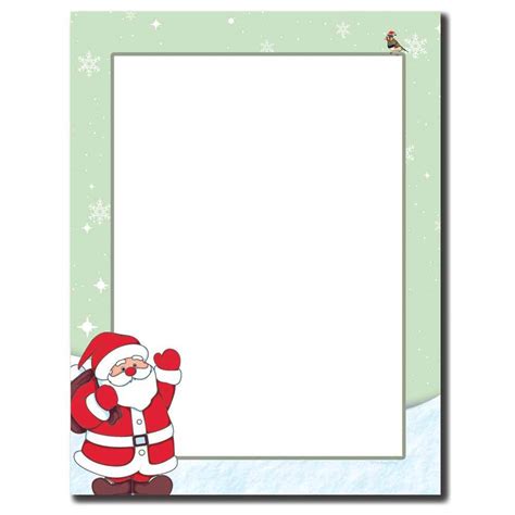 Santa Claus Letterhead Santa Claus Stationery Paper
