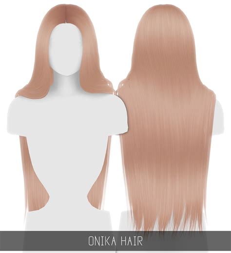 Simpliciatys Onika Hair Long Hairstyles Sims 4 Hairs Sims 4 The