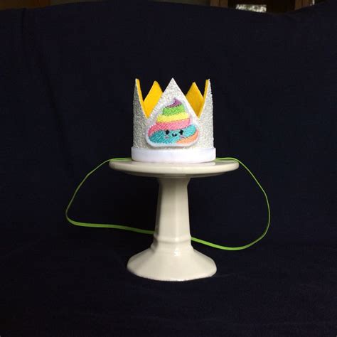 Poop King Dog Crown Poop Emoji Mini Dog Crown Poop Machine Etsy
