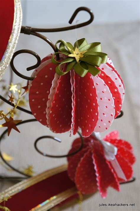 Jules Blog I Made My Christmas Ornaments From Cupcake Liners