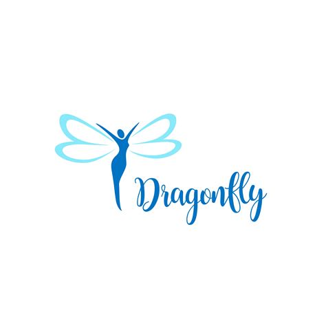 Vector Logo Design Dragonfly Sign Дизайн логотипов Векторная