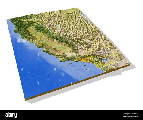 California Relief Map Making From A Project