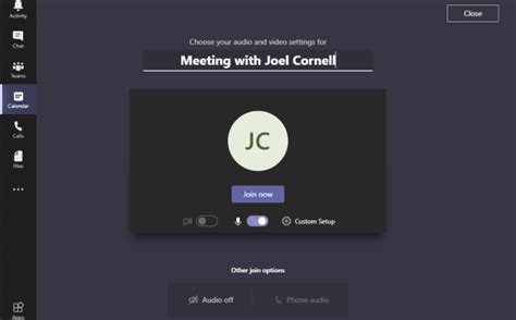 How To Set Up Meeting In Microsoft Teams