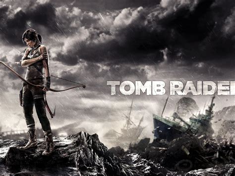 Tomb Raider, Lara Croft, bow, rainy 1242x2688 iPhone XS Max wallpaper ...