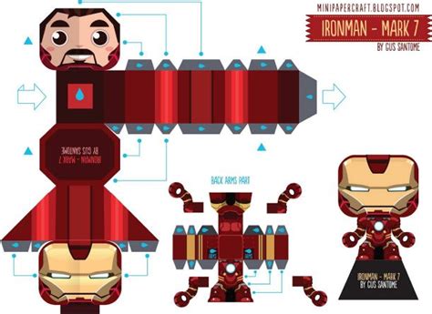 Iron Man 3 Mark 1234567173538 Paper Toyfr Paper Toys