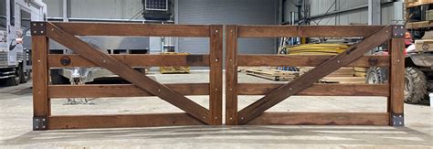 Premium quality farm gates and field gates. Hardwood Gates (Double) - Coldstream Timber & Hardware