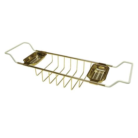 Expert customer service · exclusive designs · showroom quality Kingston Brass Polished Brass Clawfoot Tub Bath Tub Shelf ...