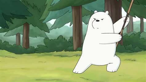 Give me a pfp that is ice bear. We Bare Bears: Ice bear ready to fight