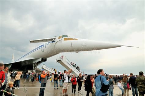 Russian Passenger Aircraft Tu 144 Editorial Stock Photo Image Of