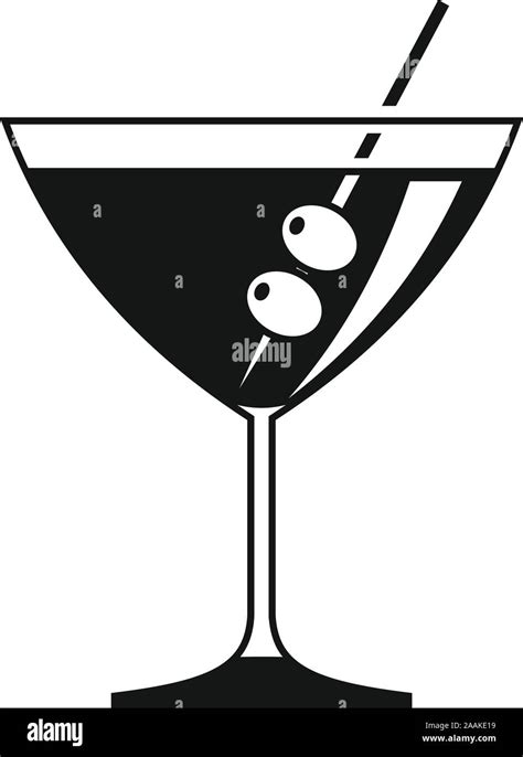 Olive Cocktail Icon Simple Illustration Of Olive Cocktail Vector Icon For Web Design Isolated