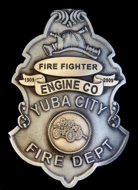 Badges Worn By Yuba City Ca Fire Department Sheriff Badge Police