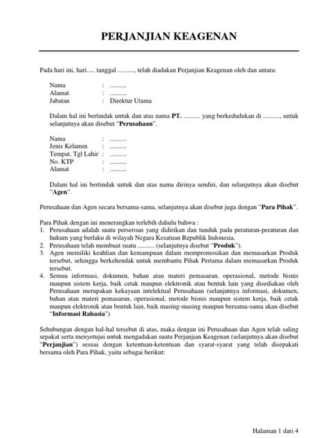 Contoh Surat Perjanjian Legal Drafting Software Imagesee