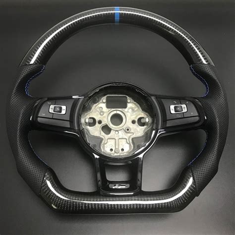 Carbon Fiber Steering Wheel For Fit Vw Golf 7 Gti Golf R Mk7 Jetta