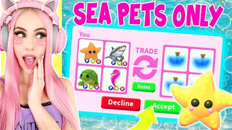 The studio behind adopt me took to twitter to reveal that the game's easter update is getting replaced with the toy shop update today. I ONLY Traded SEA PETS In Adopt Me For 24 Hours... Roblox ...