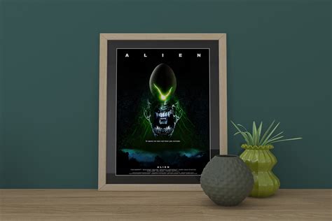 Alien Movie Poster Iconic Ridley Scott Film Cinema Room Etsy Uk