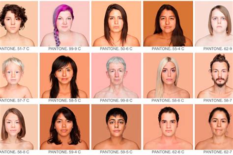 Projeto Usa Cartela Pantone Para Mostrar A Diversidade De Cores De Pele