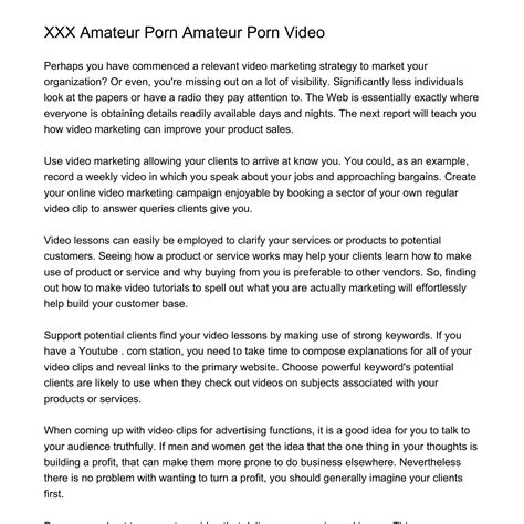 Xxx Amateur Porn Amateur Porn Videowjkwr Pdf Pdf Docdroid