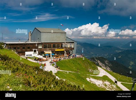 Mountain Station Of The Alpspitzbahn Cable Car Restaurant Alpspitz On