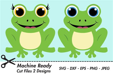 Cute Frog Svg Cut Files Woodland Pond Animals 443377 Svgs Design