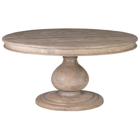 Beatriz Reclaimed Wood Inch Pedestal Dining Table By Kosas Home