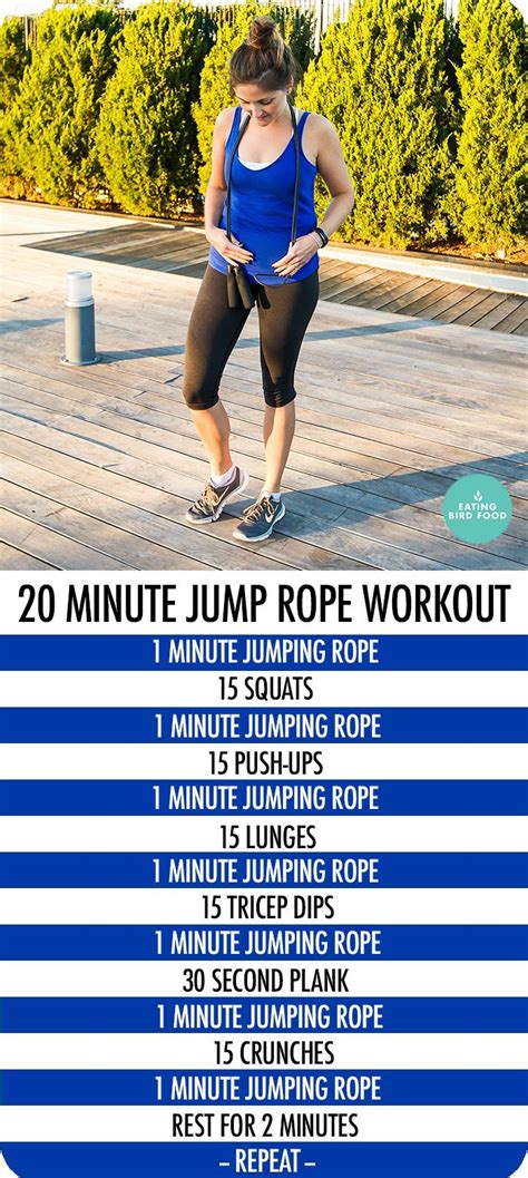 This workout combines a speed rope with a weighted rope to increase your heart rate and torch calories. Pin on Workouts at Home