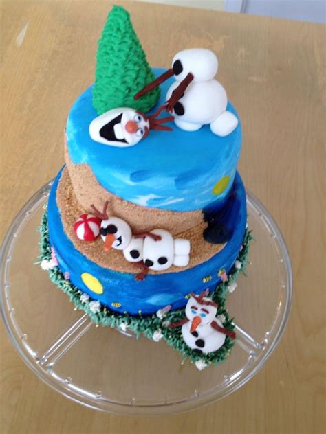 Frozen Olaf Cake