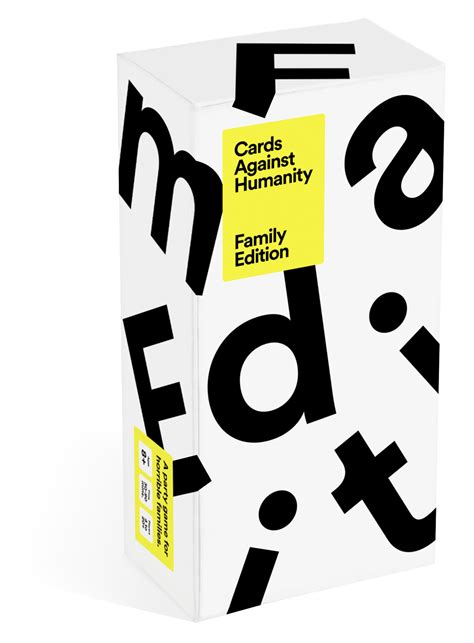 Cards against humanity debuted in 2011 as one of the most ridiculous, raunchy, and innovative party games ever created, and if you've played it, you know why. Cards Against Humanity Family Edition
