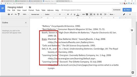 When you're writing a document in google docs, you may want to add a table of contents. Google Docs - Hanging Indent | New 2018 Hanging Indent ...