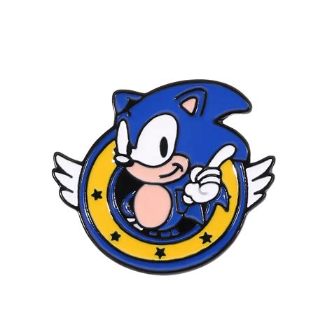 Anime Cartoon Sonic The Hedgehog Brooches Pins Badges Brooches Lapel