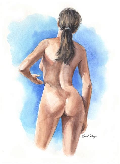 Nude Woman From Behind Byron Chaney S Illustration And Design