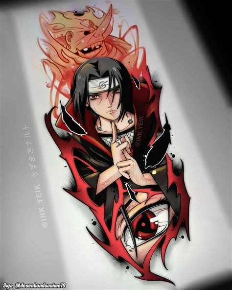 Itachi Uchiha Tattoo Designs